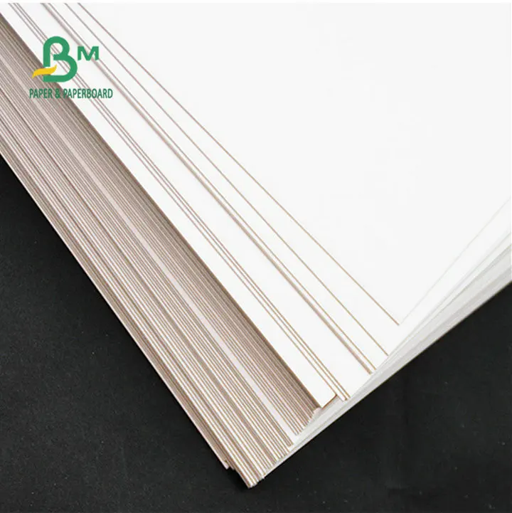 Recycled Pulp 1mm To 2mm Thick Double Sides White Color Duplex Cardboard  Sheets