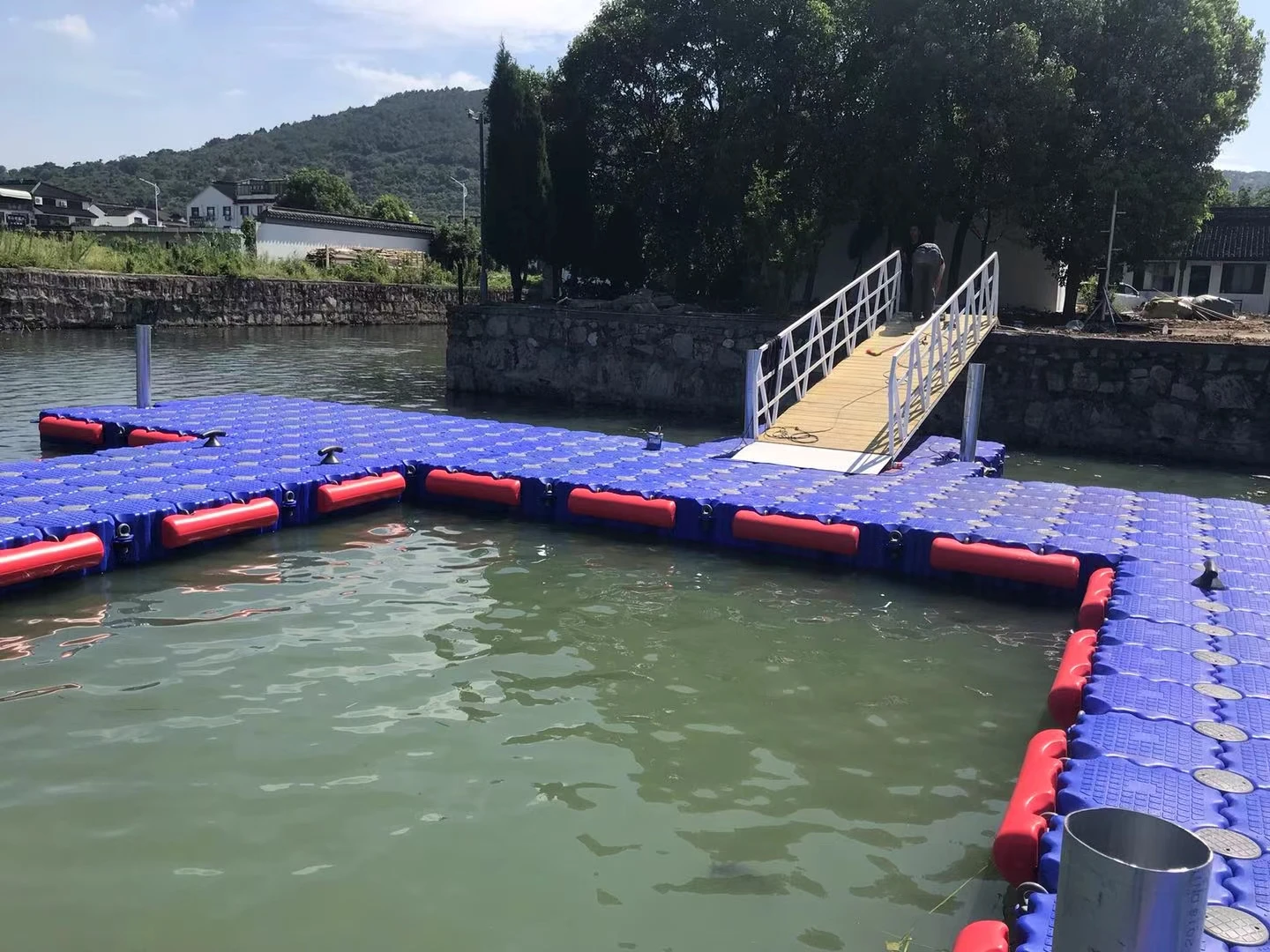 Floating Dock Pontoon Platform Floating Bridge Modular Jet Ski Dock ...