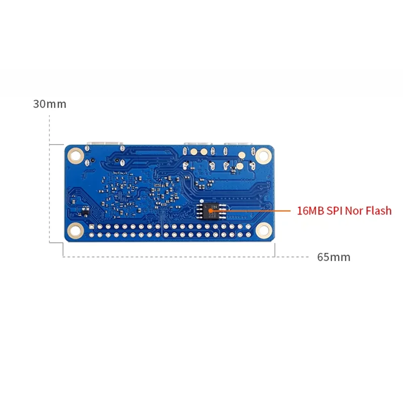 Orange Pi Zero 2W Mini PC with Up to 4GB RAM, Quad-Core Allwinner