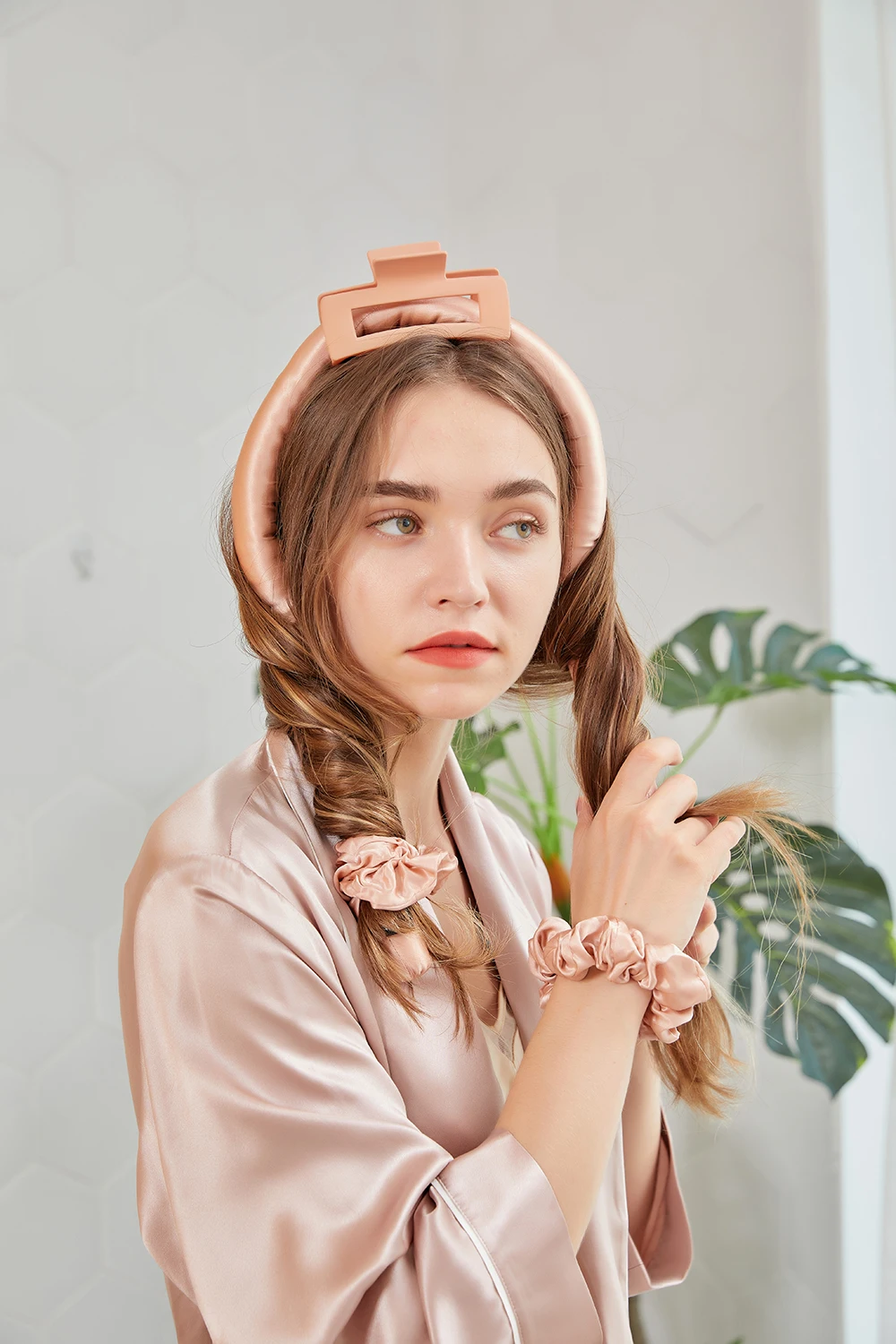 Heatless Curl Headband Silk Soft Magic Sleep Hair Curling Ribbon Wraps