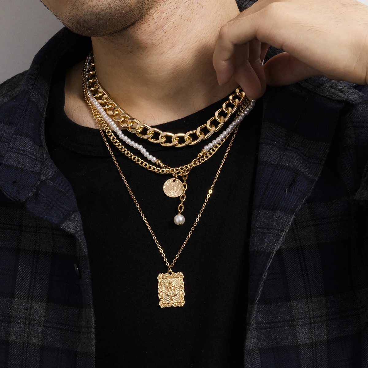 Layered sale chain men