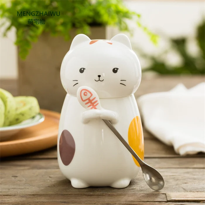 Cute Cartoon Ceramic Cat Cup | LIMITED STOCK