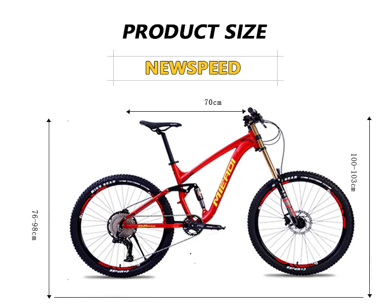 Factory Wholesale 26'' 27.5'' 29'' Inch Alloy Frame Full Suspension 33