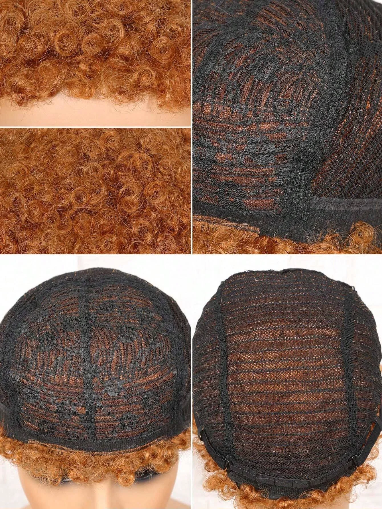 Kurze Afro-Perücke aus gelocktem Echthaar, Pixie-Schnitt, 150 % für Frauen, flauschige Afro-Puff-Perücke aus weichem Remy-Haar_voghion.com