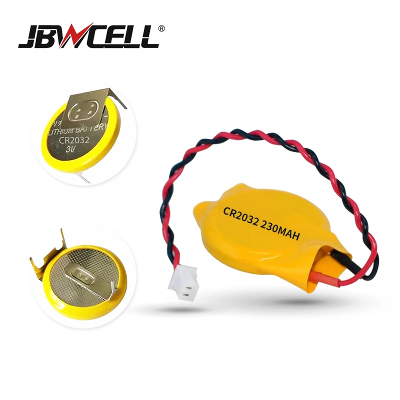 3V CR2032 Button Cell Battery  with Wires and Connector
