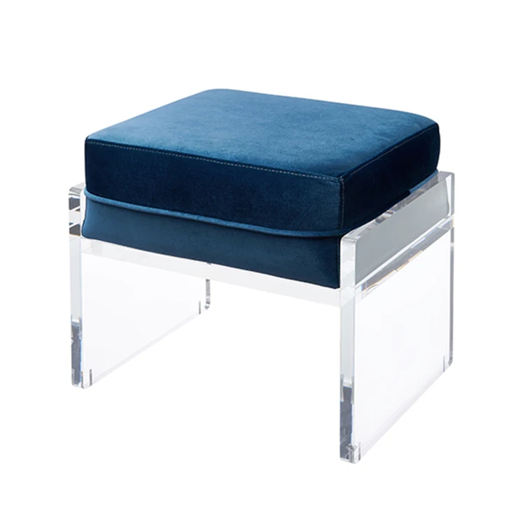 Acrylic stool 2025 with cushion