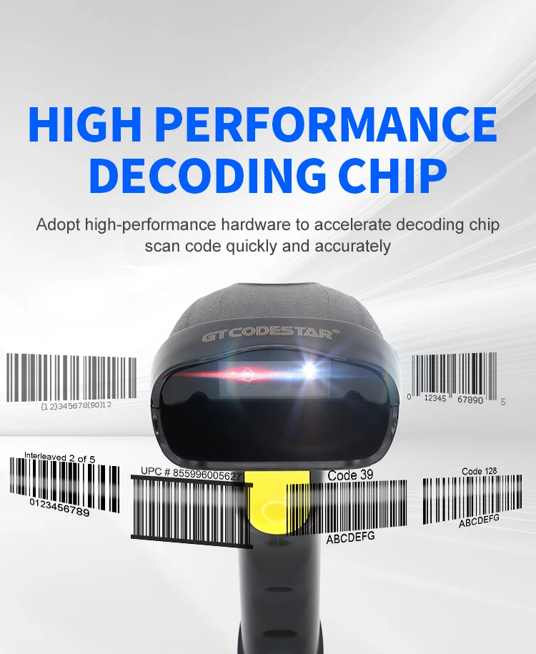 Handheld QR Code Scanner - Efficient 1D & 2D Barcode Reader