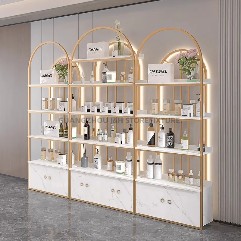 New Arrival Makeup Cosmetics Display Racks Wholesale Cosmetic Display Stands Modern Display Rack for Cosmetic Items