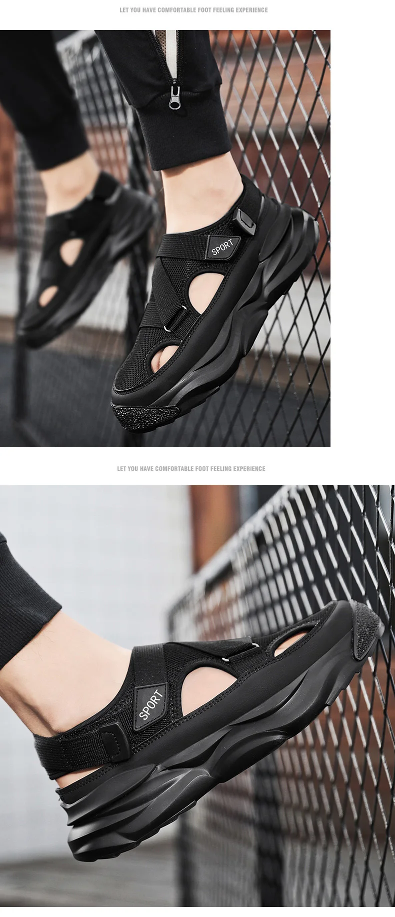 New Summer Outdoor Sports Antislip Anti Odor Men' S Casual Sandals