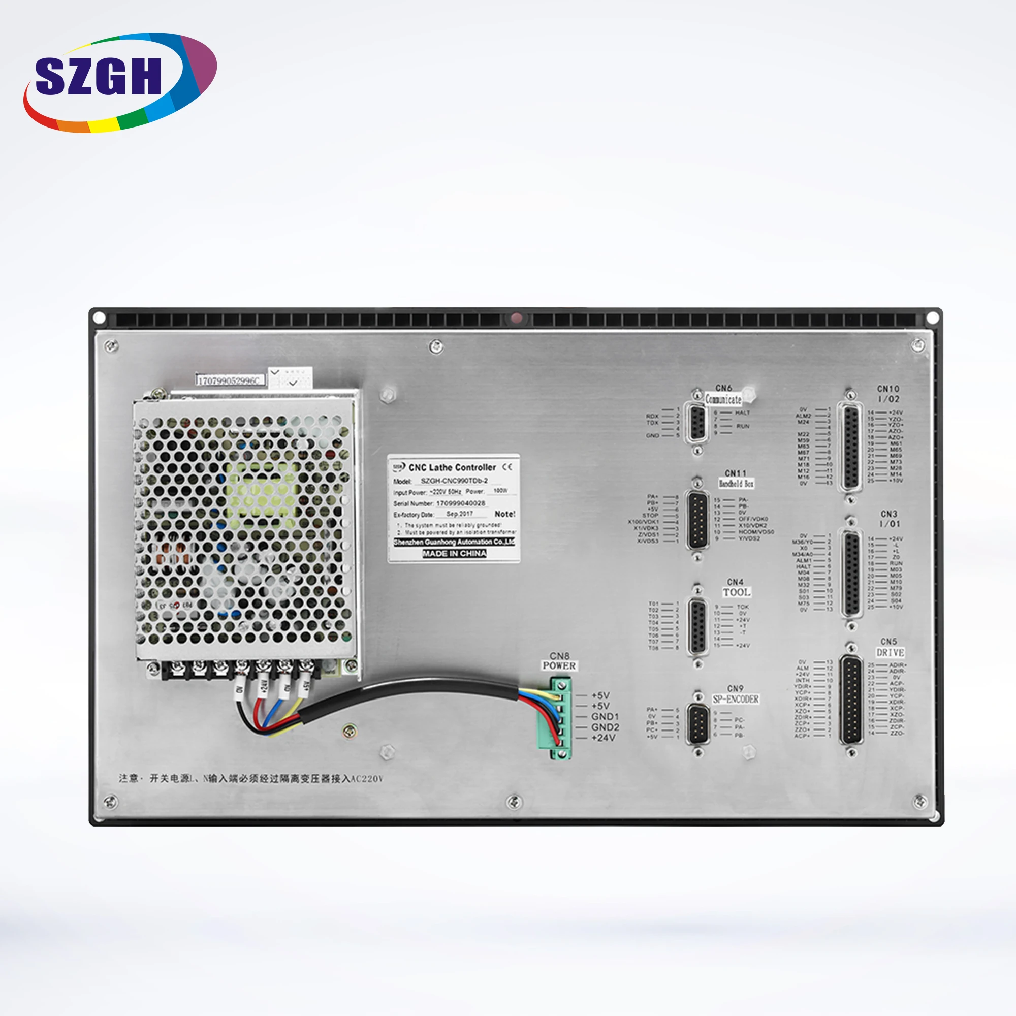 SZGH Cnc Controller with Servo Motors 2 Axis CNC Controller Usb Motor Speed Controller for Lathe Turning Atc Plc