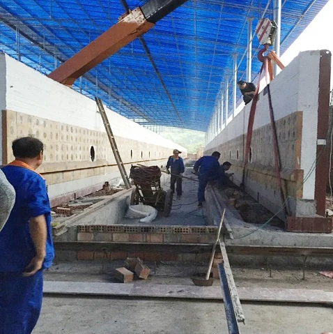Modular Rotating Tunnel Brick Making Machinery Oven for Clay Bricks Malaysia Prefabricated Brick Kiln With burner