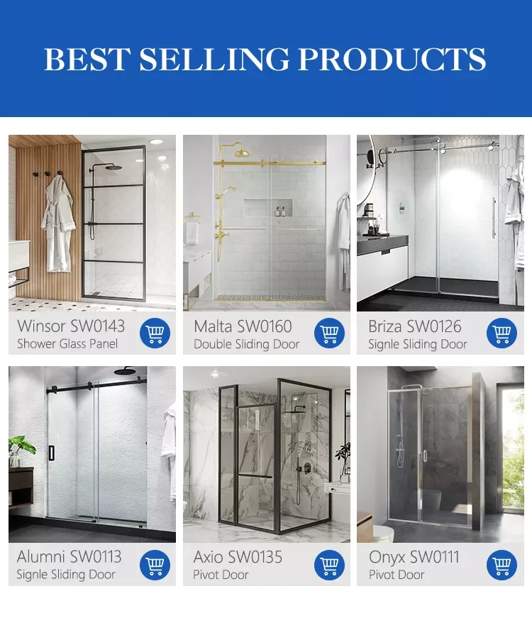 Seawin Quality Enclosures Floor Hinge Parts Shower Room Cabin 1300x800 Shower Glass Door Buy