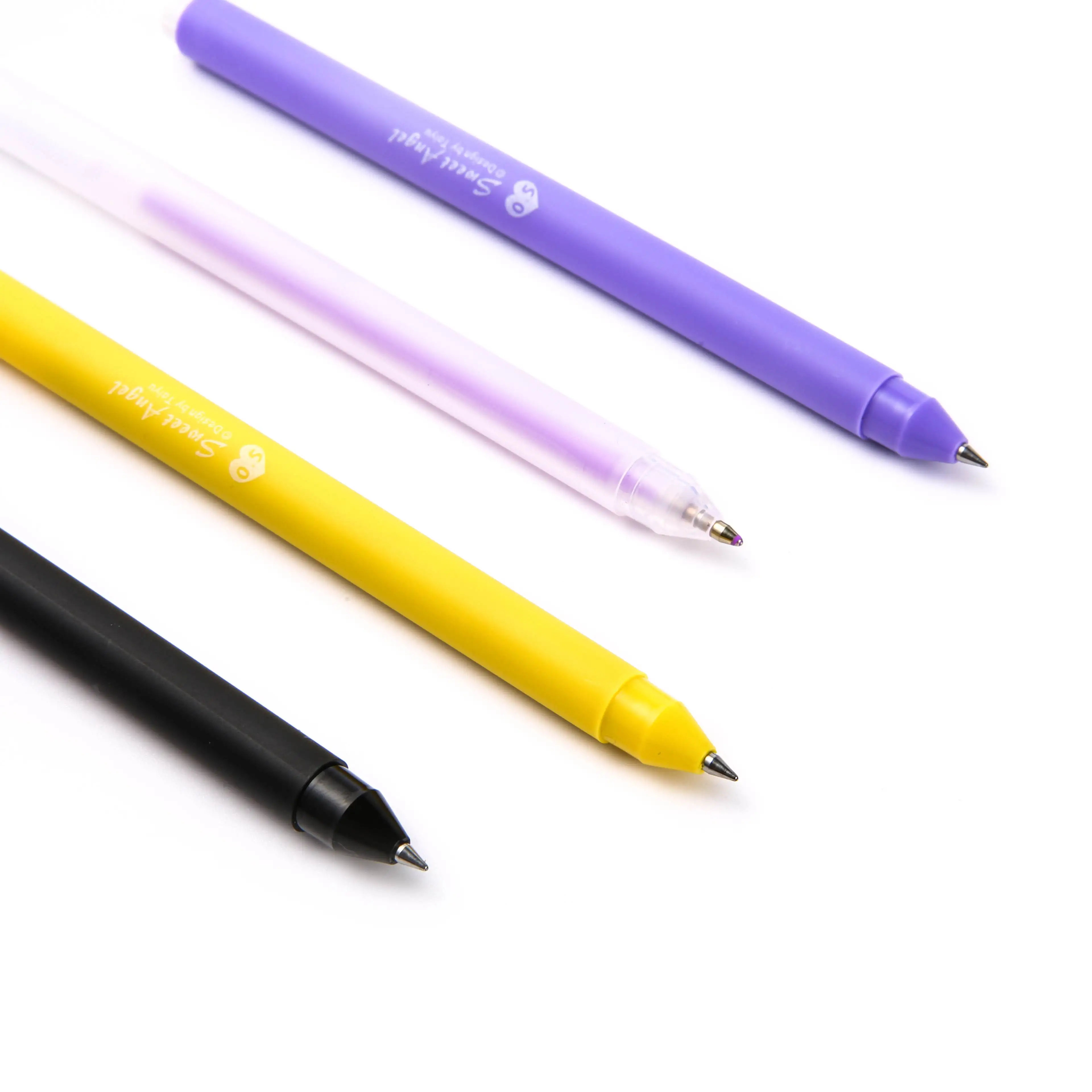 Solid Colour Gel Pen 0.5mm Smooth Writing For Office And School_voghion.com