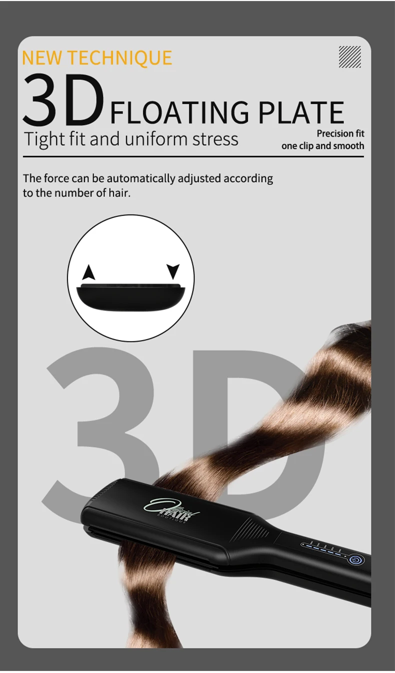 Private Label Titanium Plates Flat Iron Straightening Irons Styling