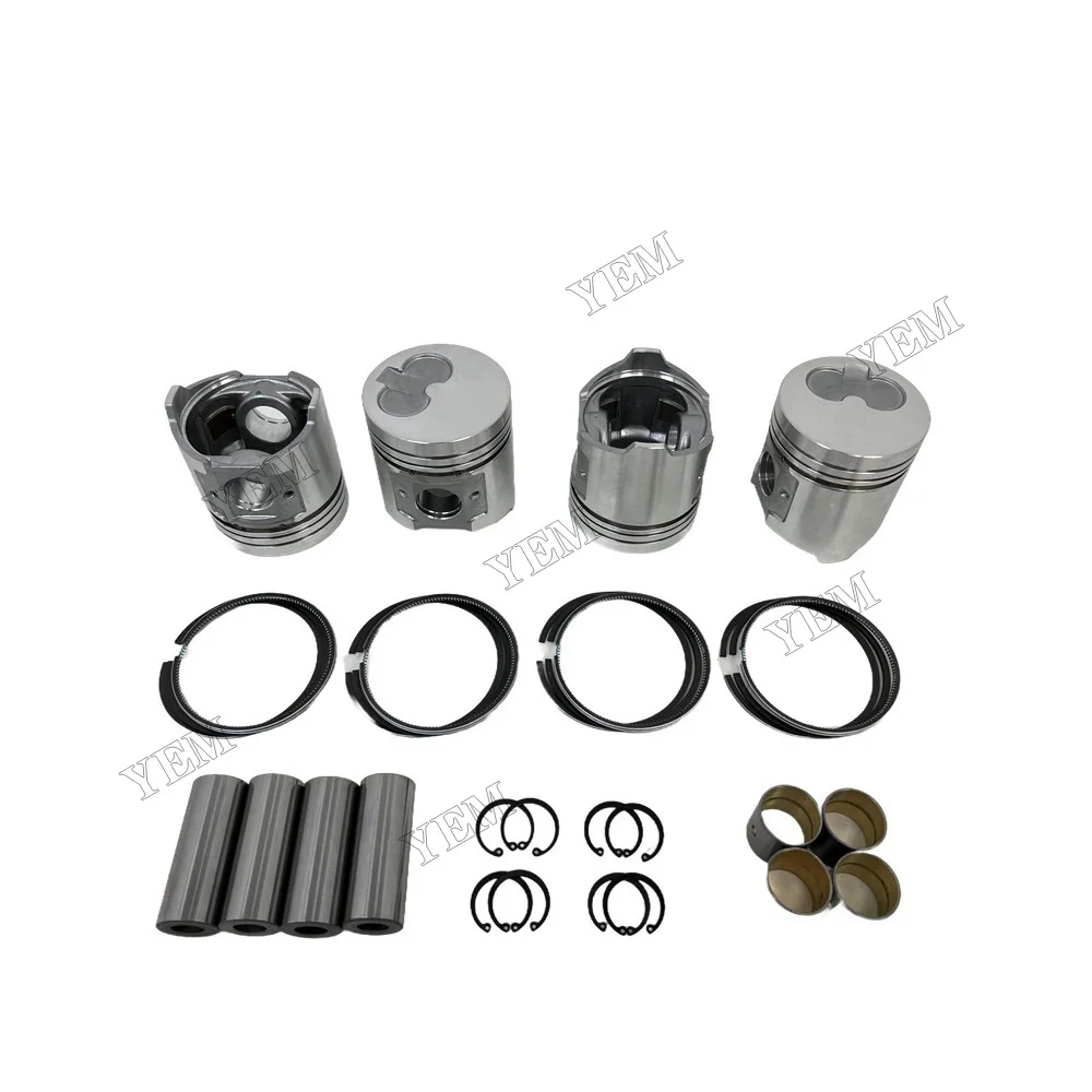 For Komatsu 4D94 Piston Set With Piston Ring Aftermarket Engine Parts 2