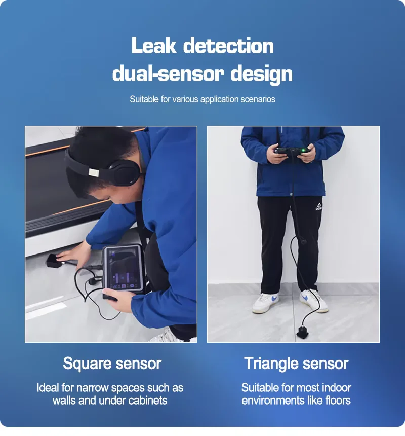 NEW TYM-A Series  Black Portable Water Pipeline Leak Detector IP55 Rated 2-Year Warranty Outdoor Plastic