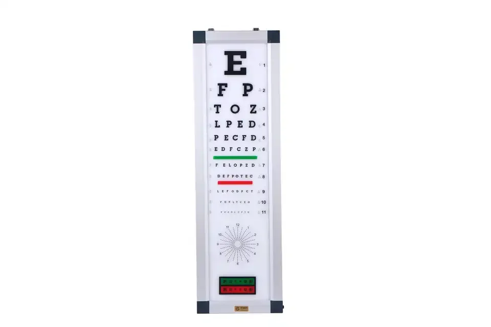 Rightway Brand LED Vision Ophthalmic Visual Acuity Chart For 5m Distance