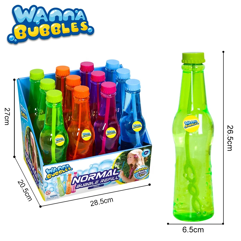 Низкая цена 550 мл пузыри решение мыло бутылка для воды пузырь игрушка