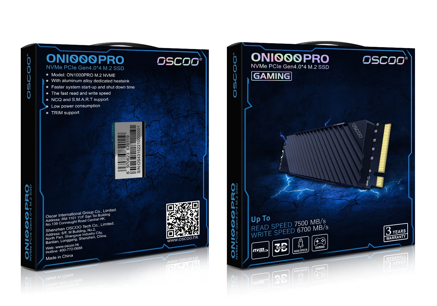 Oscoo M.2 Nvme Pcie 4.0 Ssd Original Ps5 M2 Nvme Gen4 Internal Hard