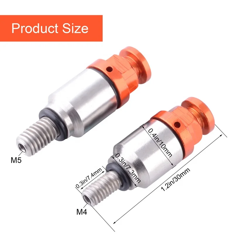 M5 * 0,8 Мотоцикл вилка Bleeder сброс клапан Винт Гонки Спорт