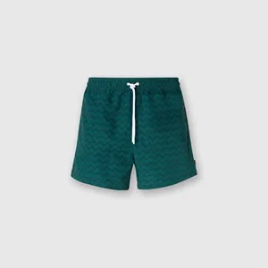 Fashion Zip Zap Print Trunks Drawstring Side Pocket Board Shorts Quick Dry Swim Shorts for Men Low MOQ Customized Service