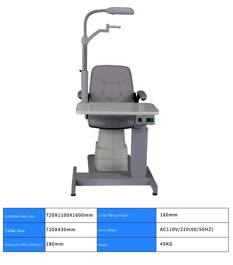Rightway Brand New Design Ophthalmic Unit Optometry Combined Table and Chair With Best Quality
