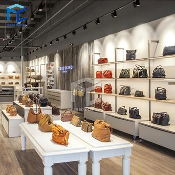 Fashion Handbag Shop Glass Display Cabinet With Led Light - Boutique Store  Fixtures Manufacuring, Retail Shop Fitting Display Furniture Supply