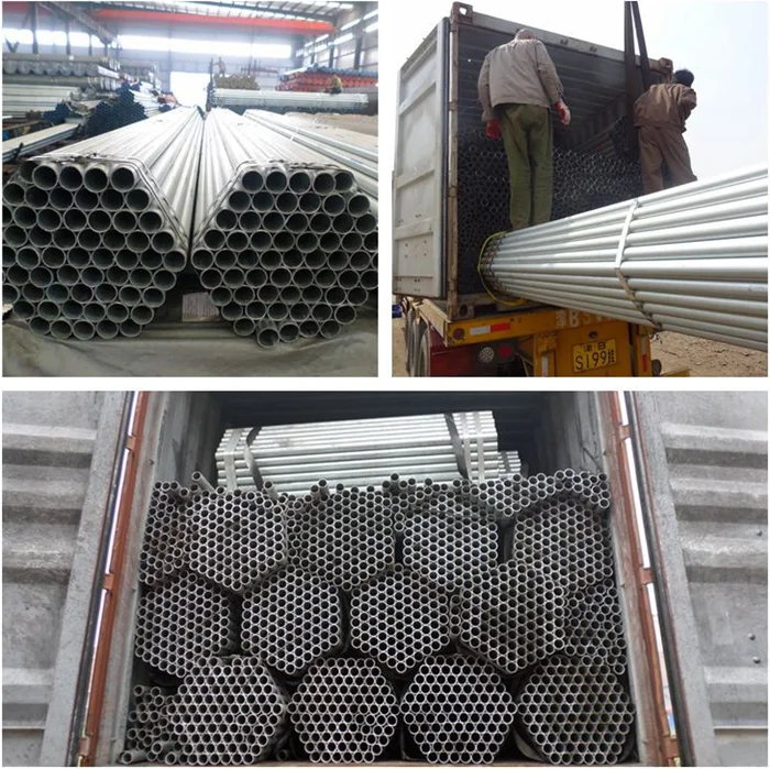 Steel Tube Galvanized Gi Round Pipe Od48.3mm 60.3mm 5.8m/6m /11.8m