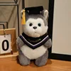 Husky with Purple Bandana