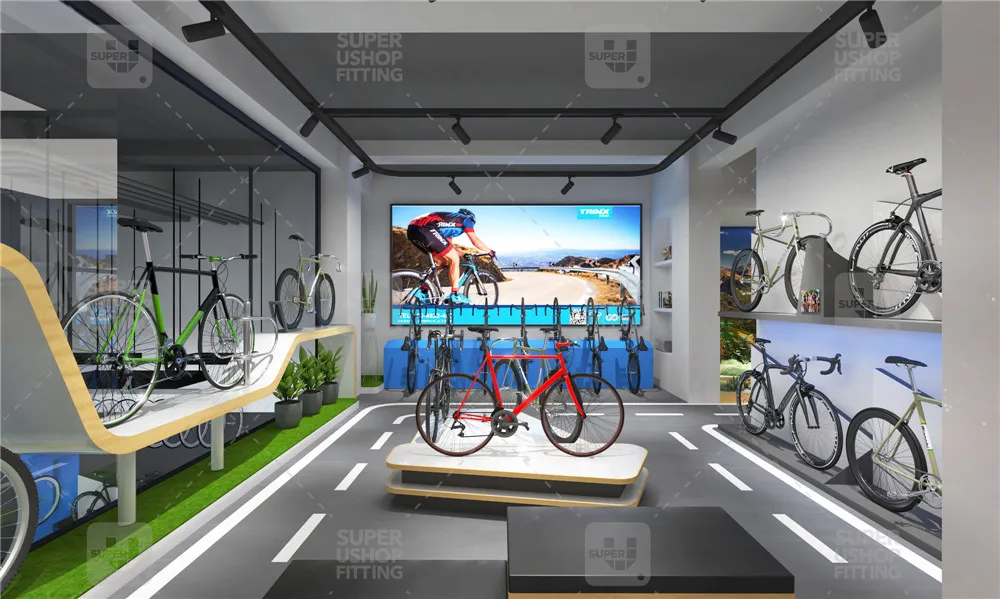 Design Store Bicycle Modern Electric Mountain Bike Display Rack