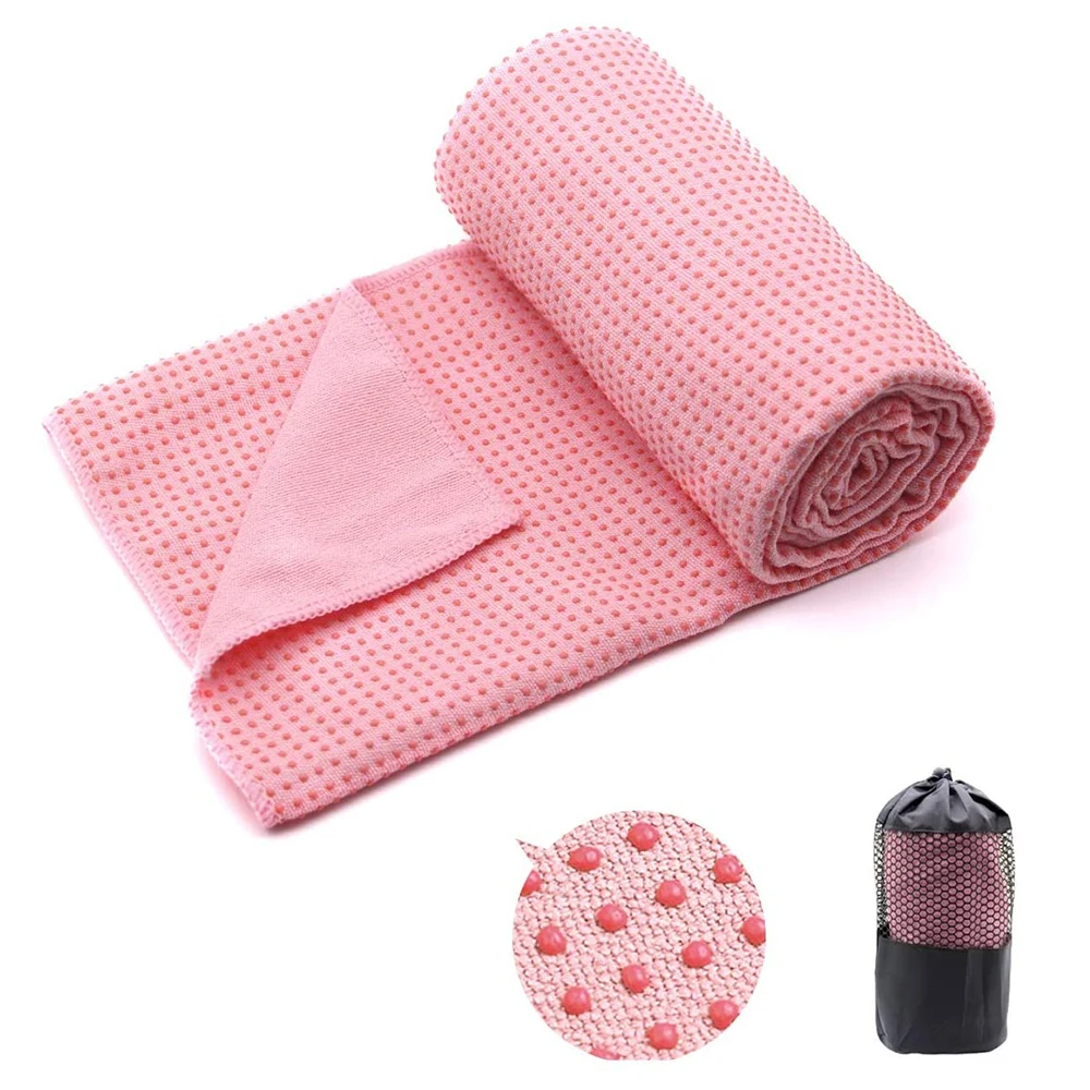 Atacado de Tapete de Ioga Antiderrapante em Microfibra com 6 Cores Flores e Pontos nas Costas para Acadia e Externo Material Poliéster Personalizável