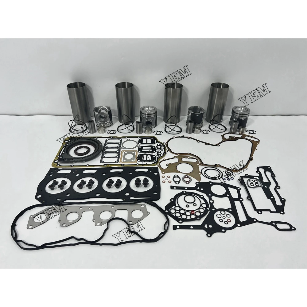 Overhaul Repair Kit With Cylinder Gaskets Piston Rings Liner Fit for Caterpillar C4.4