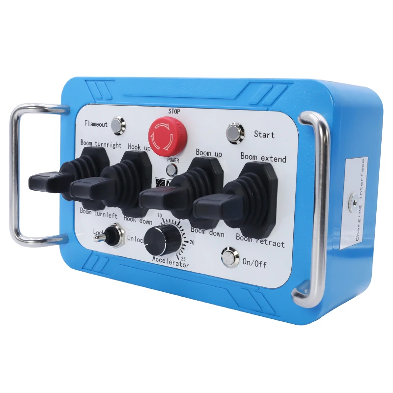 Factory Direct Sale 4 Hall Motor Hydraulic Joystick Mechanical Valve Rotary Drilling Rig Radio Remote Control Kits