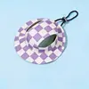 Purple and white checkered
