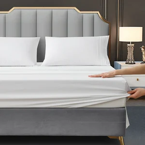 Wholesale Hypoallergenic Knit Bed Cover Non-Waterproof Xl Twin  Bamboo Mattress Cover Protector