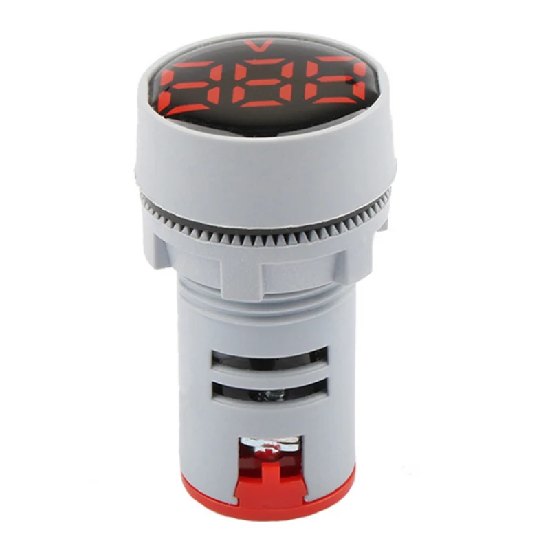 ミニデジタル電圧計22mmラウンドDC6-100Vボルト電圧テスター