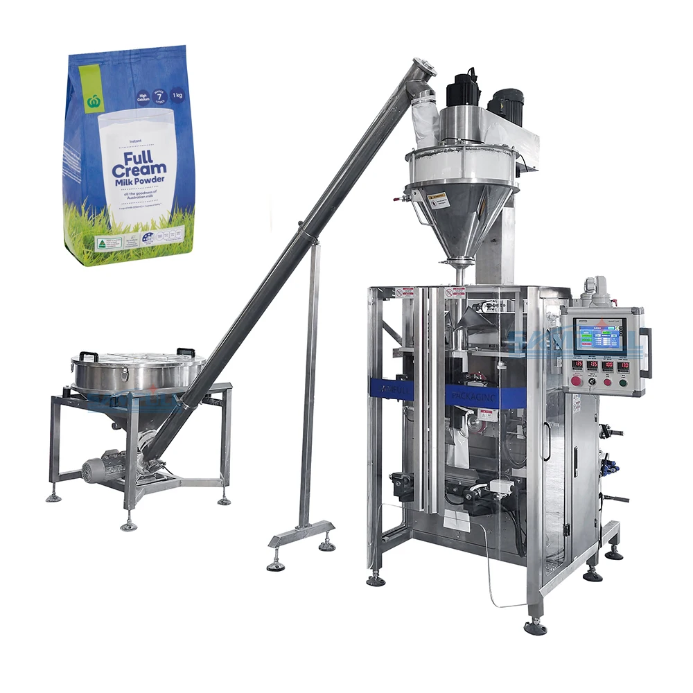 Samfull вертикальные затяжки 100 г 250 500 1 кг упаковочная машина для порошкового молока в саше стоячий мешочек муки
