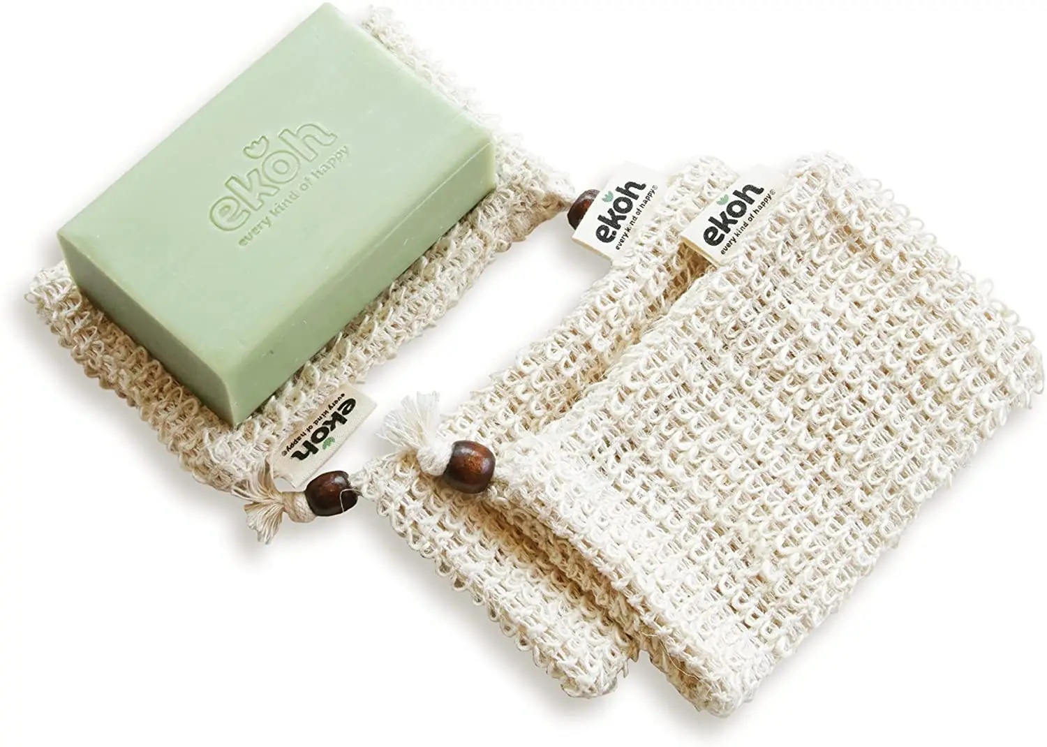 Sacchetti Di Sisal Per Sapone - Con Coulisse | 10 Pezzi | Naturali E Riutilizzabili - Foto 4