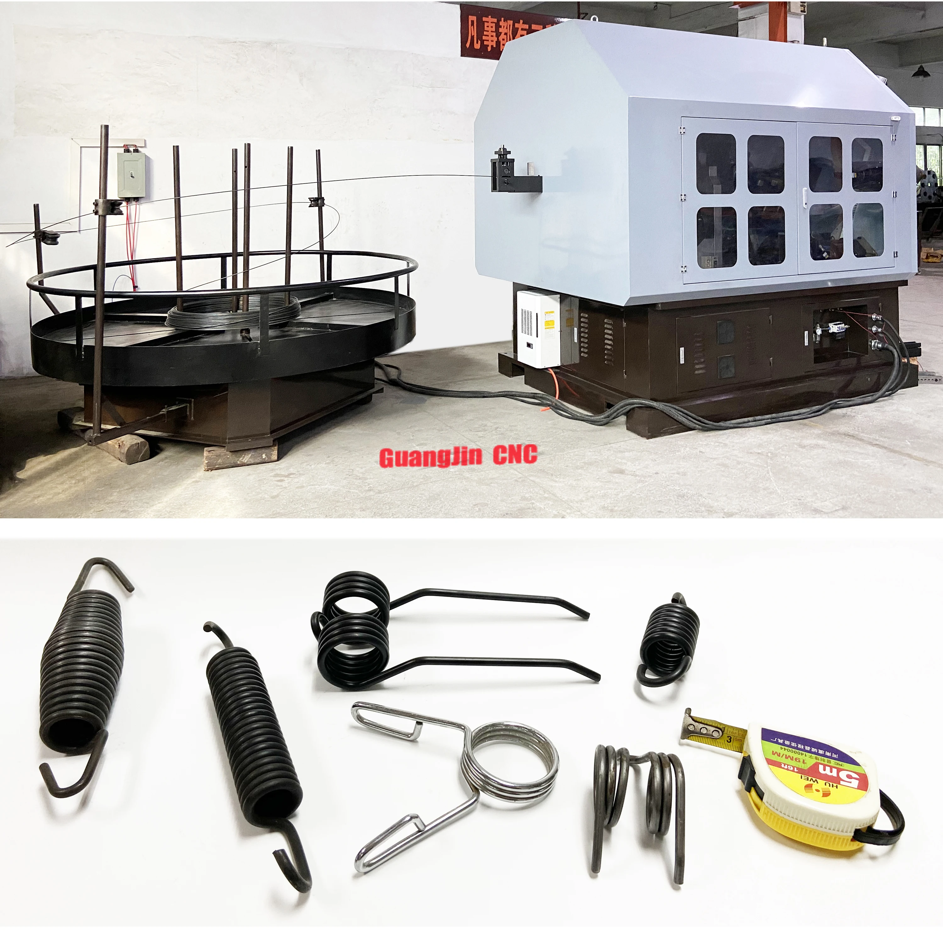 12 Axis Wire Rotary Spring Forming Machine Heavy Duty Agriculture Rake Tine Spring Forming Machine Camless Wire Rotary