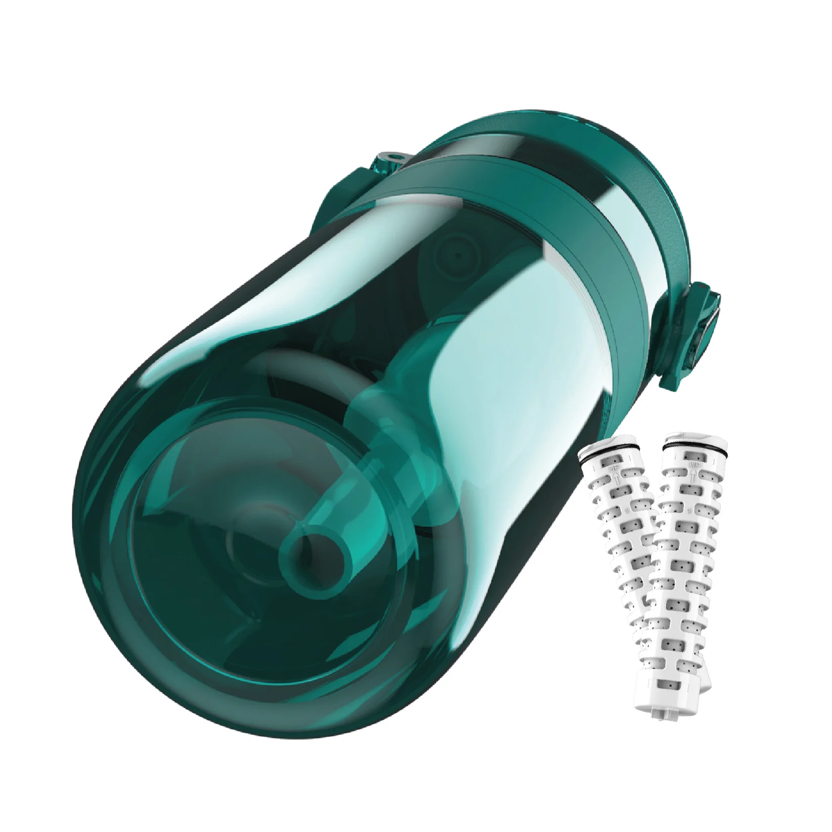 Mini Portable Outdoor Water Filter & Purifier Bottle with ACF Filter Manual Operation 500ml Capacity for RV Car & Household Use
