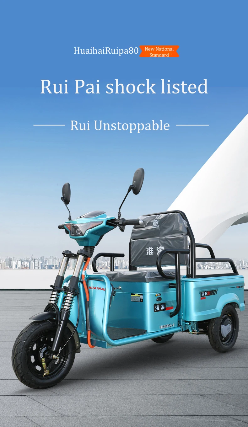 2024 Electric Tricycle 3 Wheel Cargo Electric Tricycle 650w 1000w 2000w