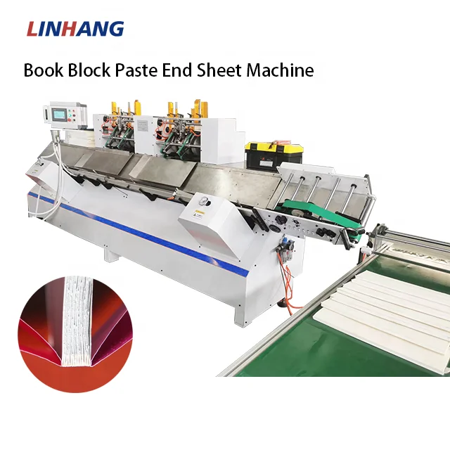 Notebook Making Machine Linhang Lhesm600 Automatic End Papering And