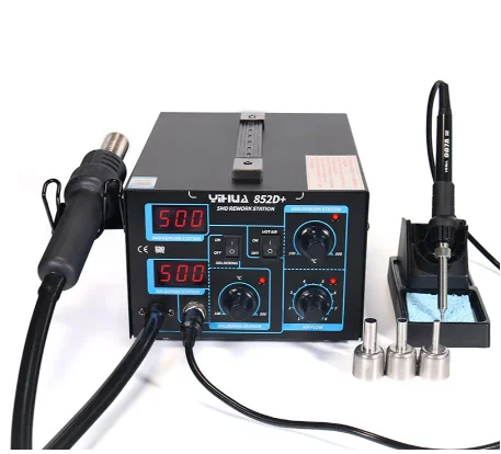 High Quality Yihua 858d Ac 220v Led Display Adjustable Temperature Hot Air Gun For Mobile Repair YIHUA858D