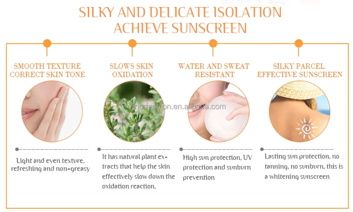 Facial Sunscreen Korean Spf 50 30 Pa Skin Whitening Sun Protection Lotion Custom Logo Sunblock