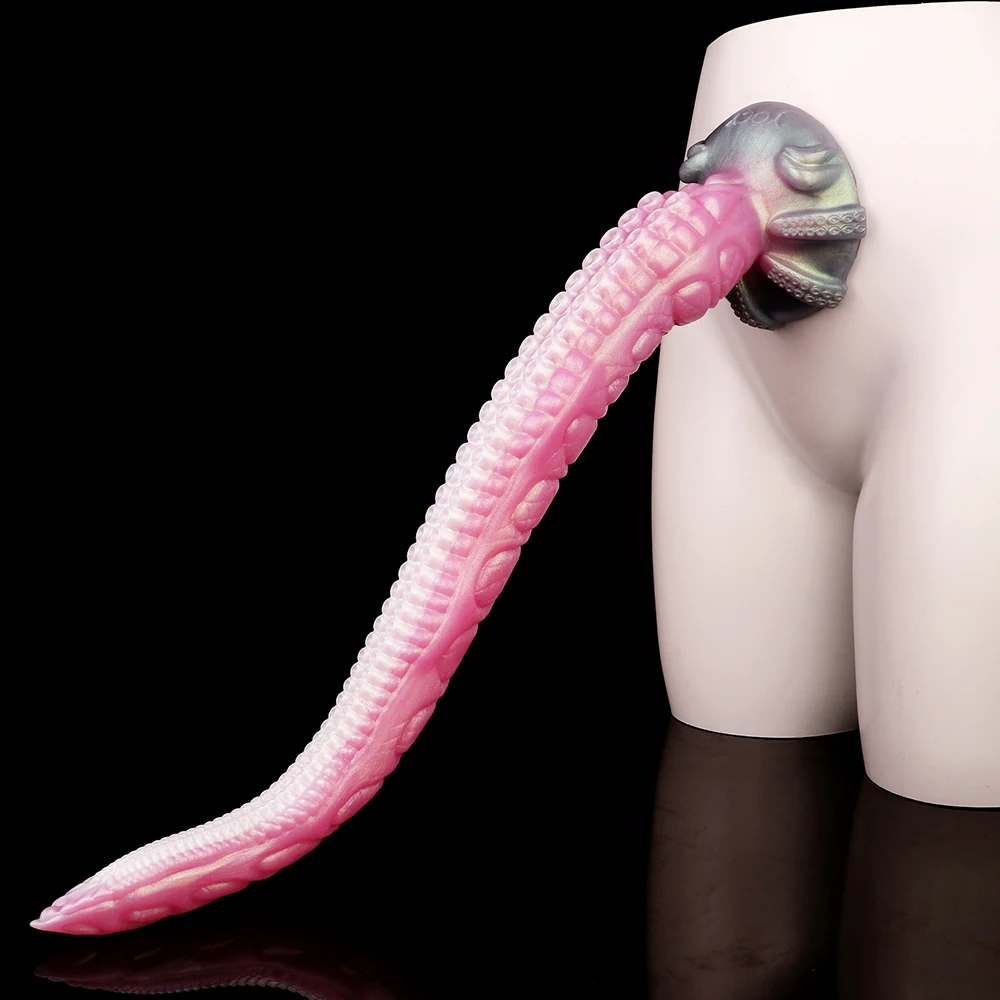 YOCY S M L XL XXL Long Anal Dildo Monster Tentacle Play Silicone Flexible  Tentacle Dildo Butt Plug Sex Toys for Men Women
