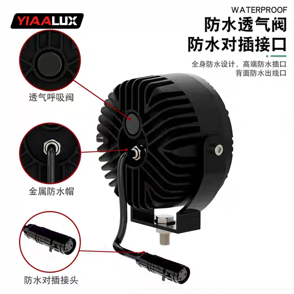 product new led fog lights for motorcycle 45 160w dual color high and low beam led motorcycle head light-3