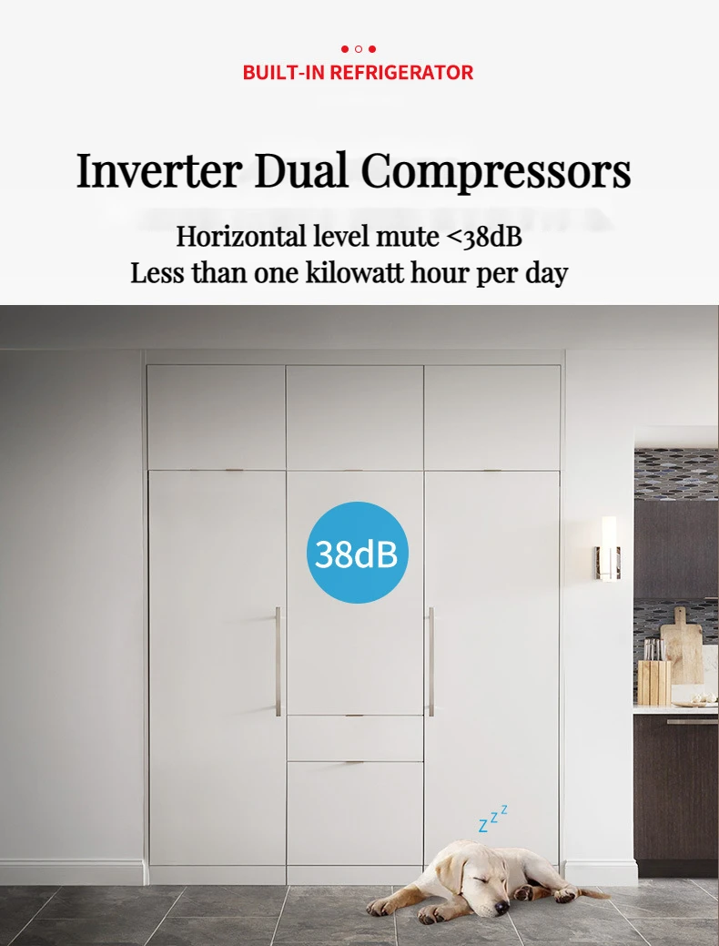 Ascoli Builtin Refrigerator 305l Refrigerated 230l Frozen Aircooled