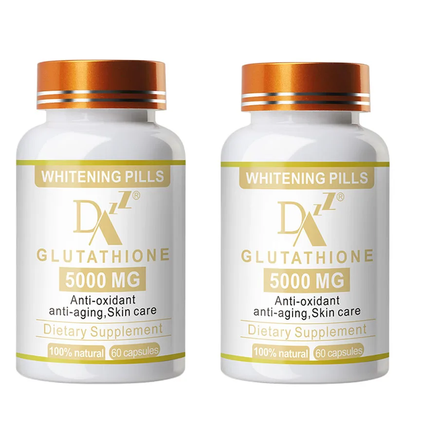 Skin Whitening Supplement 60 Capsules 5000mg L-glutathione Capsules