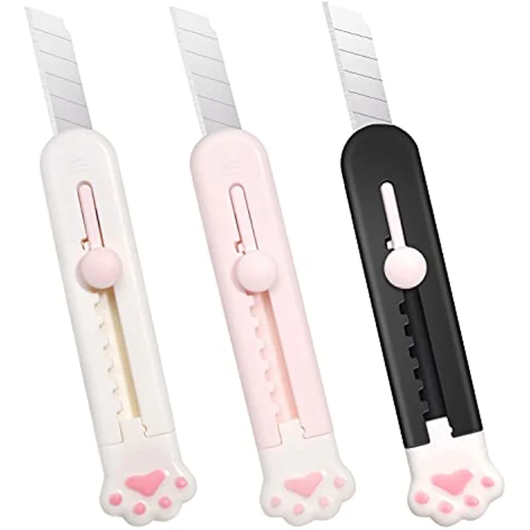 Factory Price  Bottom Automatic Lock 9mm Snap-Off Replacement Blades Knife Cutter Paper Cutter Cuchillo Utility Knife