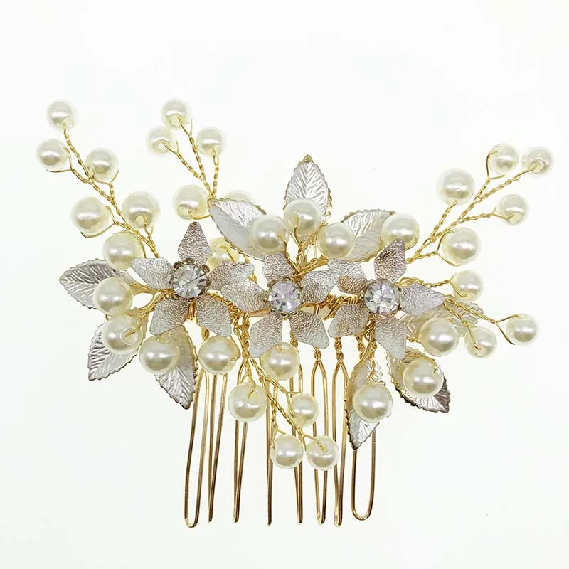 Shss2081 Gold Plating Leaves Floral Fancy Bridal Hair Comb Unique Vintage  Wedding Hair Accessories - Buy Wedding Hair Accessories,Bridal Hair Comb, Hair Accessories Product on 